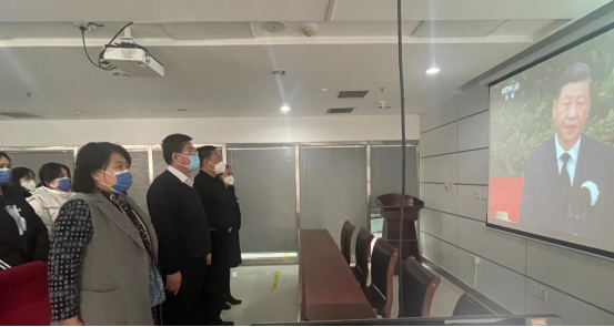 太阳集团7237网站关于组织干部职工收听收看江泽民同志追悼大会直播的简报